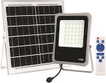 Eurolamp Αδιάβροχος Слънчев LED Προβολέας 50W Естествено Бяло 4000К με Τηλεχειριστήριο IP65