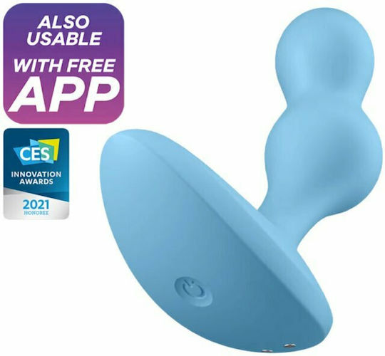 Satisfyer Deep Diver Anal Plug with Wireless Functionality and Vibration Blue