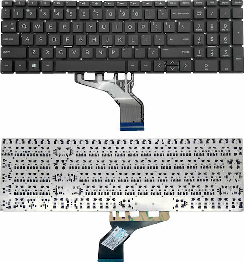 Laptop Keyboard for 250 G7 255 G7 256 G7 15-DA 15-DB 15-CN 17-BY without Frame and English (US) Layout in Black Color