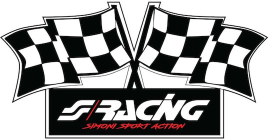 Simoni Racing Αυτοκόλλητο Αυτοκινήτου Flag 10 x 5cm