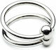 Dream Love Metal Hard Double Glans Ring 28mm Silver