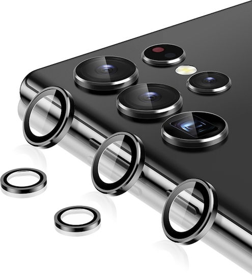 Enkay Hat-Prince Camera Protection Tempered Glass Black for the Galaxy S22 Ultra 5G