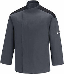 Egochef Coat Chef Unisex Gray with Long Sleeve