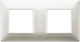Vimar Plana Horizontal Switch Frame 2-Slots Sil...