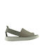 Act Flatforms Leather Women's Sandals Gray