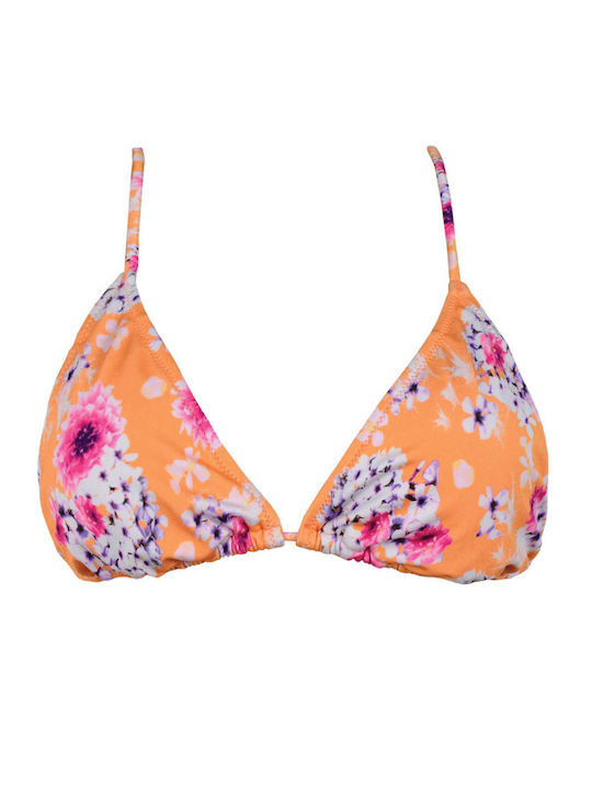 Rock Club Triangle Bikini Top Lilium Floral