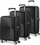 American Tourister Soundbox Bass Σετ Βαλίτσες σε Μαύρο χρώμα