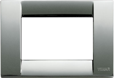 Vimar Classica Horizontal Switch Frame Silver 16733.36