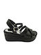 Platform sandals - black