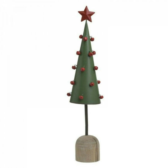 Christmas Decorative Metal Tree Cone 44cm Green 2pcs