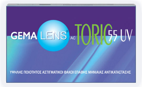 Stand Gema Gemalens Toric 55UV RX 3 Monatlich Astigmatisch Kontaktlinsen Hydrogel mit UV-Schutz