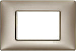 Vimar Plana Horizontal Switch Frame Silver 14653.74