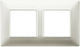 Vimar Plana Horizontal Switch Frame 2-Slots Sil...