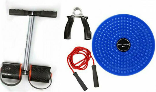 Fitness Set Skipping Rope, Rotating Balance Disc and Hand Gripper