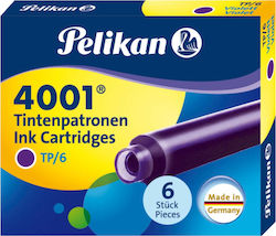 Pelikan 4001 6 Пълнители За Химикалки Виолетови