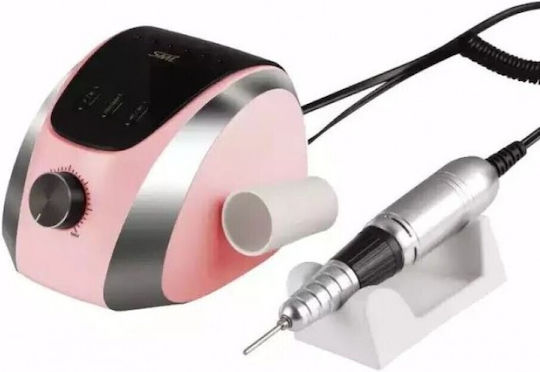 SML M13 Nail Drill Power 35W Pink with Pedal with 35000 Rotations per Minute