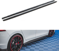 Carner Μαρσπιέ Αυτοκινήτου Πλαϊνά Συμβατά με Volkswagen Golf VIII 2020+ GTI & R Γυαλιστερό Μαύρο