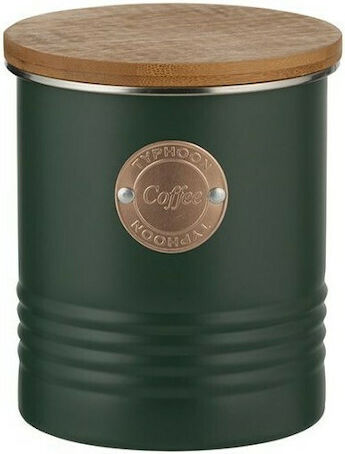 Typhoon Typhoon Coffee Jar with Airtight Lid Metallic Green 1000ml
