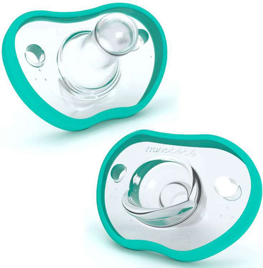 Nanobebe Flexy Suzete Silicon Verde pentru 3+ luni 2buc
