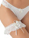 Milena by Paris 1079 Leg Garter White Ivory