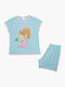 Minerva Kinder Schlafanzug Sommerlich Hellblau Princess