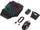 JG833 Gaming Keypad with Membrane Switches and RGB Lighting & Mouse English US