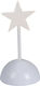 Plastic Christmas Decorative Desktop Star 9x9x19cm Transparent