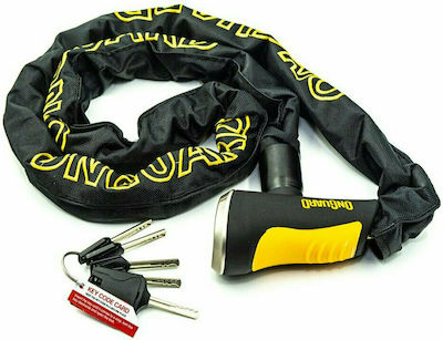 OnGuard Mastiff 150cm Motorcycle Anti-Theft Chain with Lock in Black 40/8118