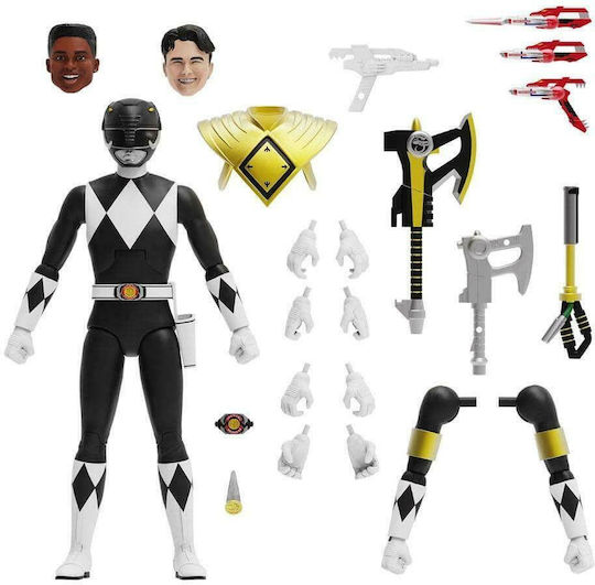 Φιγούρα Δράσης Mighty Morphin Black Ranger Ultimates Power Rangers
