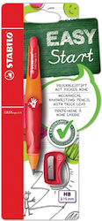 Stabilo Easyergo Mechanical Pencil with Sharpener for Left-handed 2pcs Orange / Red