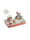 Parisis Christmas Wooden Figure Bear Red Height 39cm