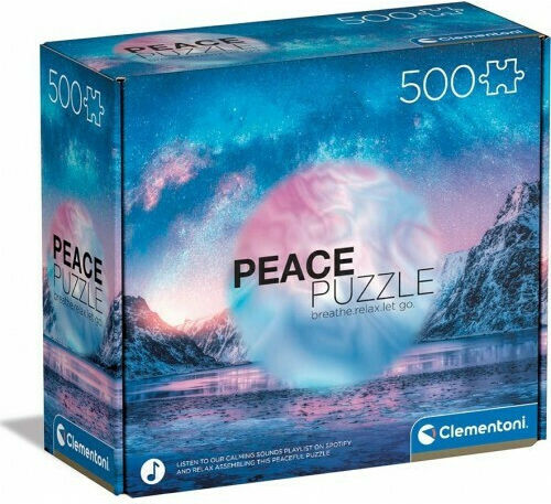 Puzzle Albastru Deschis Peace 2D 500 Piese