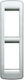 Vimar Rondo Vertical Switch Frame Silver 16784.21