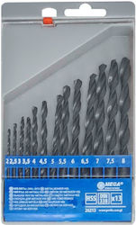 Mega Set 13 Burghie Diamantate HSS Cu Cap Cilindric Pentru Metal