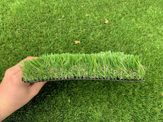mit Breite 2m und Höhe des Flors 40mm in Grün Farbe (Preis pro Quadratmeter) 1Stück