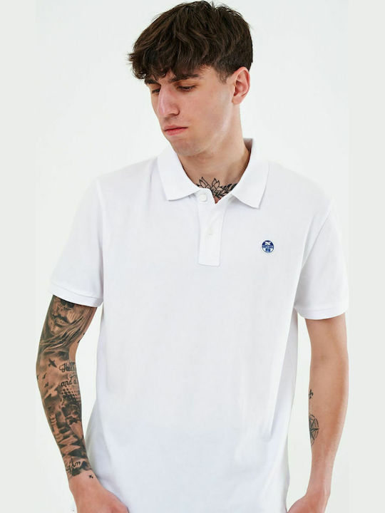 North Sails Polo Μπλούζα Κοντομάνικη Λευκή