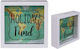 Sass & Belle Vintage Map Kinder Spardose Holz Weiß 14.5x14.5cm