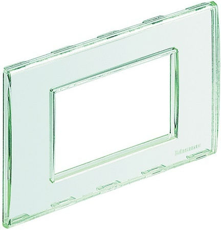Legrand Living Light Switch Frame Horizontal Installation in Transparent Color Transparent LND4803KR
