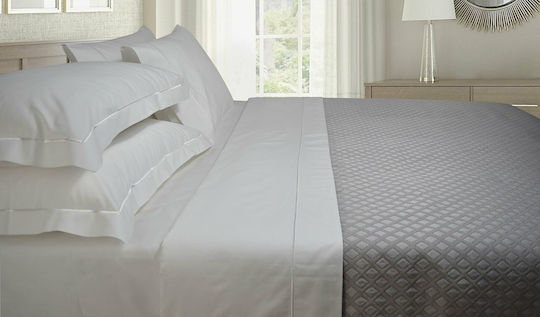 Homeline Sydey King Size Hotel Matelasse Blanket Gray 300x300cm 10pcs
