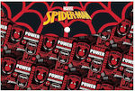 Diakakis Folder with Button for Paper A4 Red Spiderman