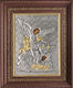 Image Archangel Michael with Local Gilding Silver 49x61cm