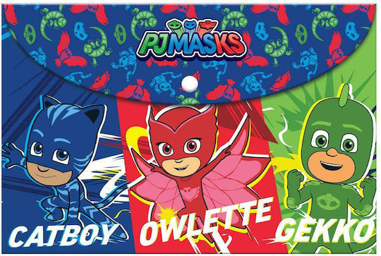Diakakis Folder with Button for Paper A4 Multicolour Pj Masks