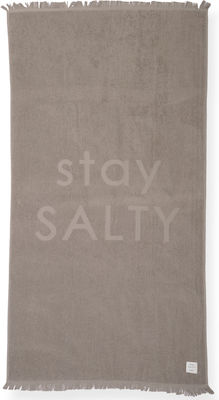 Nef-Nef Stay Salty Beige Cotton Beach Towel 170x90cm 030590