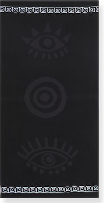 Nef-Nef Spiritual Beach Towel Cotton Black 160x80cm. 030785