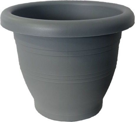 Cyclops Νο Γλάστρα Πλαστική Ανθρακί 23x23x18εκ.