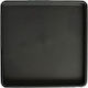 Viomes Linea 590 Square Plate Pot Charcoal 13x13cm