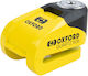 Oxford Quartz XD6 Motorcycle Disc Brake Lock with 6mm Pin in Yellow