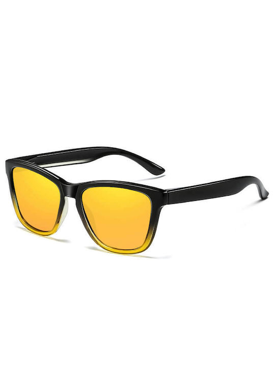 Moscow Mule Sunglasses with Multicolour Plastic Frame and Yellow Polarized Lens MM/0717/3