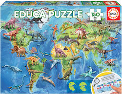 Kids Puzzle Χάρτης Δεινοσαύρων 150pcs Educa