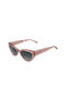 Rebecca Blu Women's Sunglasses with Pink Plastic Frame and Black Gradient Lens RB8783 RK05